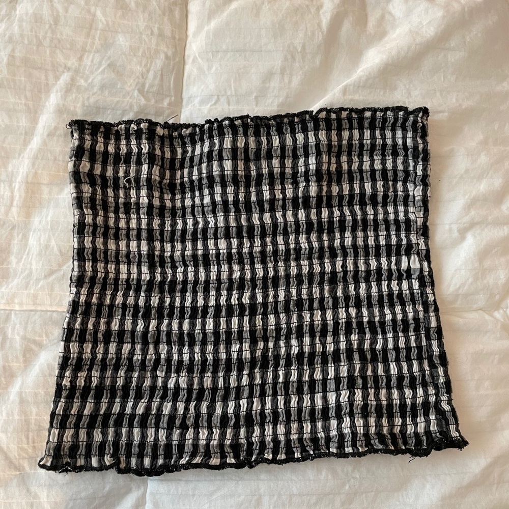 Checkered tube top
